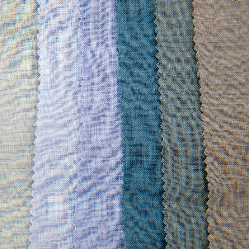 100% linen fabric 165gm2 1.4m Width - Green Troop