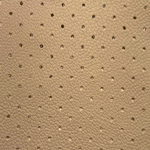 Napa Pergamoide Perforada 1,40m | Couro Sintético Bege Claro 