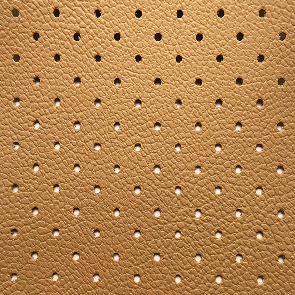 Napa Pergamoide Perforada 1,40m | Couro Sintético Bege 