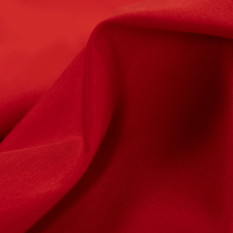 Fabric for tablecloths cotton and polyester - Smooth | Red