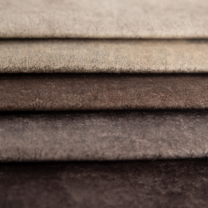 Fluweelachtige stof voor bekleding - olpo | Bruine aarde